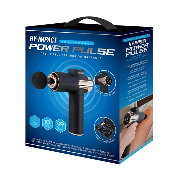 HY-IMPACT 03839 Power Pulse Deep Tissue Percussion Muscle Massager, Touch - Picture 1 of 7